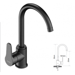 Μπαταρία Κουζίνας Ψηλή Αναμεικτική Forte Mix M2404 Grafite